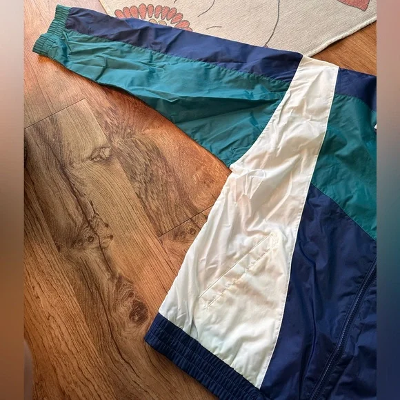 Vintage JC Penny 90s USA Olympic Color block Windbreaker Jacket. Men’s medium. - Picture 7 of 12